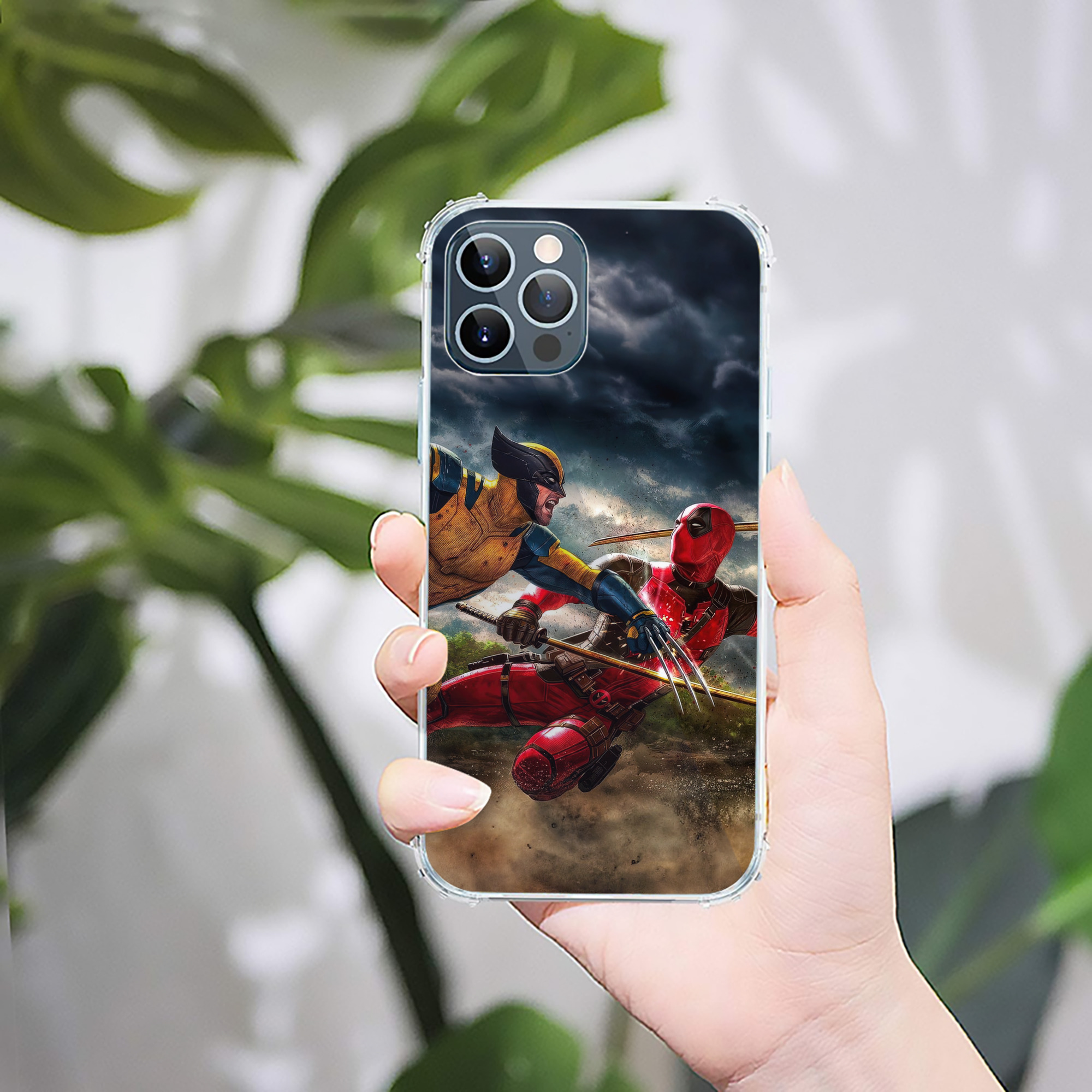 （画像用） Deadpool デッドプール 【iPhone 12シリーズ対応】透明スマホケース（クリアソフトケース）